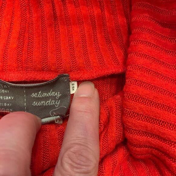 Anthropologie Saturday Sunday tunic / sweater. Size: S.  Drop shoulder.  Hi-low - Picture 3 of 4